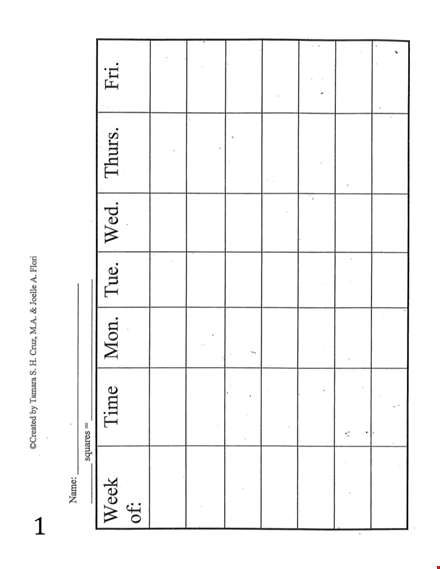 printable weekly behavior chart template