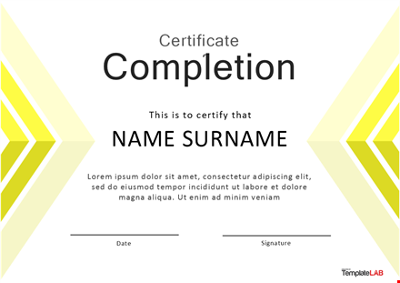 certificate completion - accelerate your learning with certificate completion template