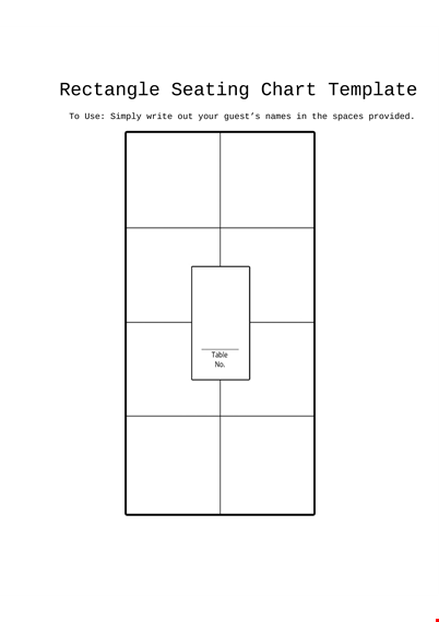 download seating chart template - organize your event with ease template