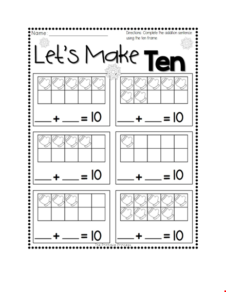 free ten frame template for educators | printable and customizable template