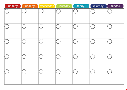 easy and effective meal plan template - download now template