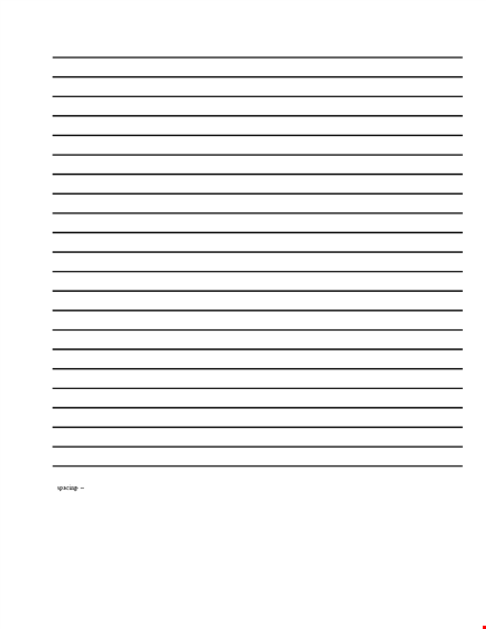 lined paper template - free printable for writing purposes template