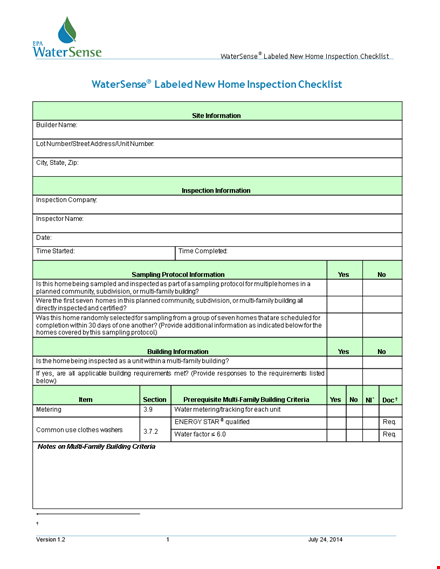 ultimate home inspection checklist for families, buildings and more template