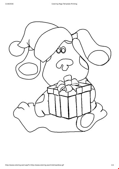 printable cartoon christmas coloring page template