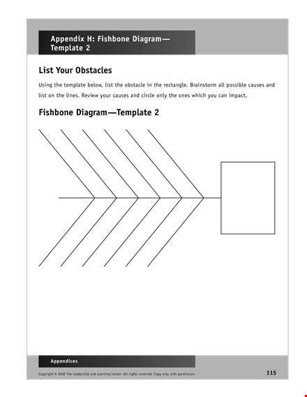 create effective solutions with our fishbone diagram template | clear causes template