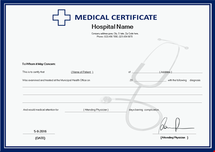 get your medical certificate easily - fast and reliable service template