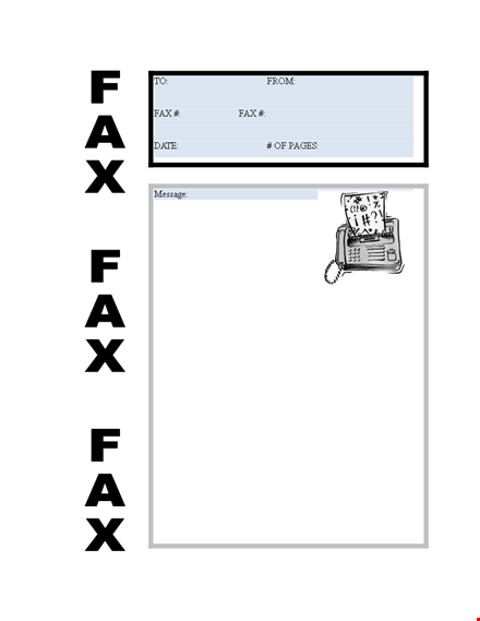 printable fax cover sheet examples - free pdf templates template