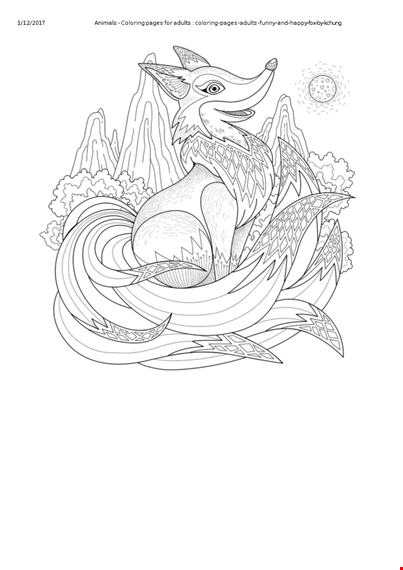 free printable animal coloring pages for adults | fun and funny animal pages template