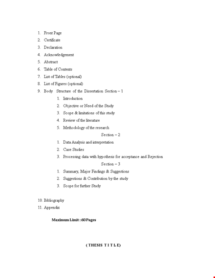 project report declaration format template