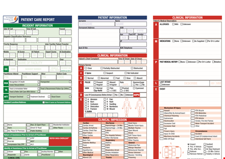 nursing patient report template - streamline documentation effort template