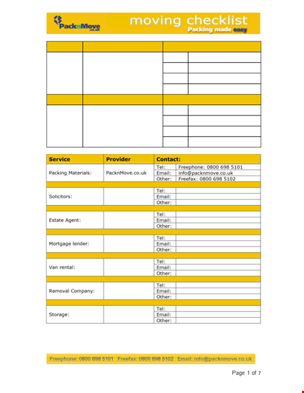 ultimate moving checklist for a hassle-free move template