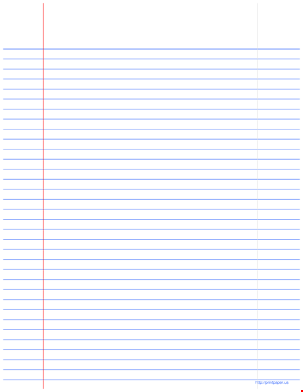college ruled notebook paper template