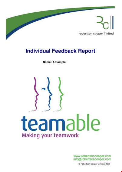 understand the roles of individuals with an informative feedback report template