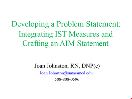 effective problem statement template for inmates - get screened today! template