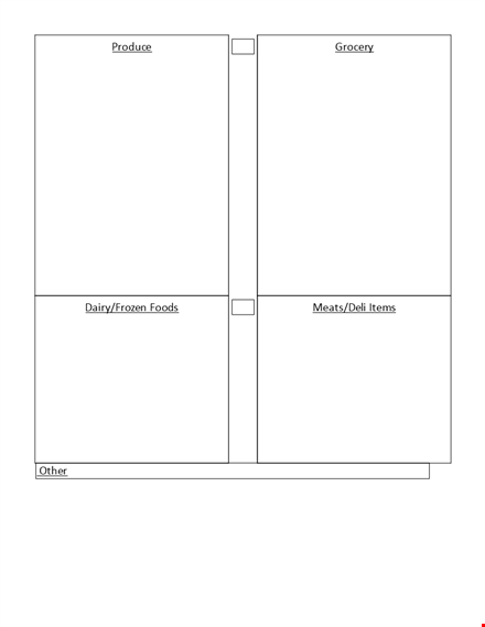 organize your shopping use our grocery list template template