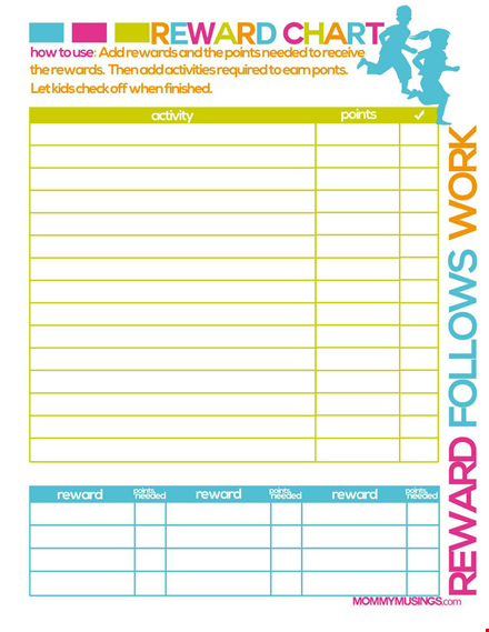 reward chart for kids - printable templates & ideas template