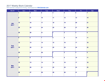 free printable custom weekly calendar template