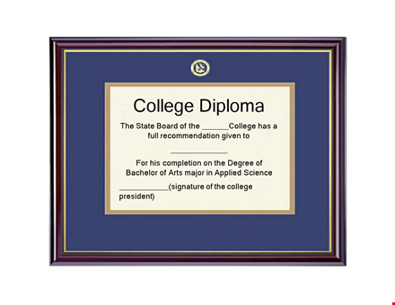 custom diploma templates - design & download in minutes template