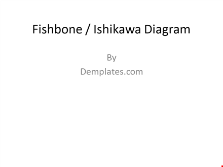 easy-to-use fishbone diagram template | free download template