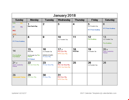 editable calendar template template