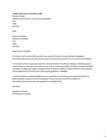 download termination letter template for free - customize and print template