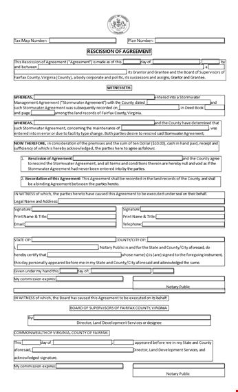 rescission agreement template - create legally binding agreements template