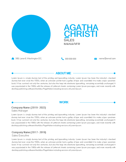 executive resume template us letter template