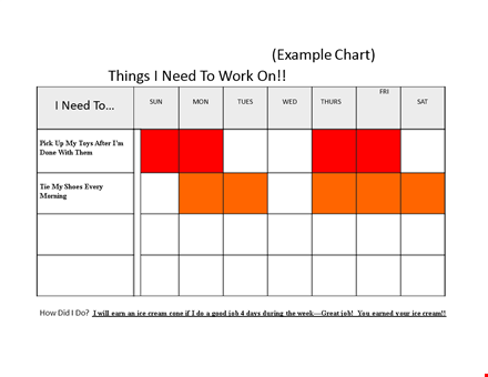 printable daily behavior chart for child | cream-colored chart template