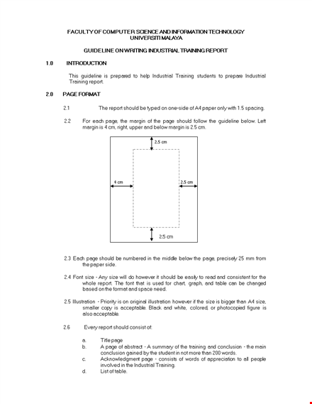 industrial training report | essential training for your success template