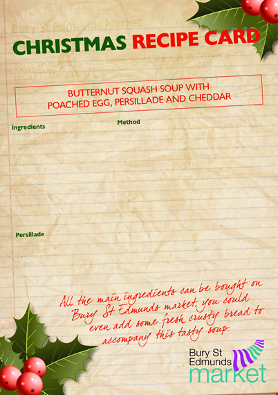 christmas recipe card template template