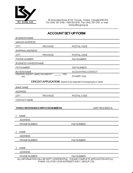 fill out our credit application form | apply now online template