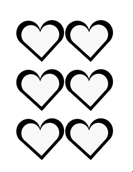 heart shape template - download free printable heart templates template