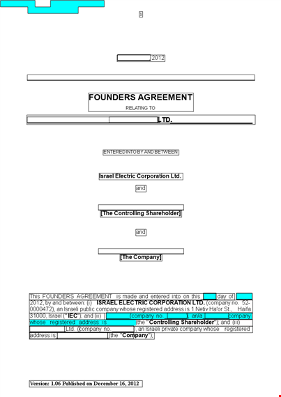 create a strong founders agreement to protect your business template