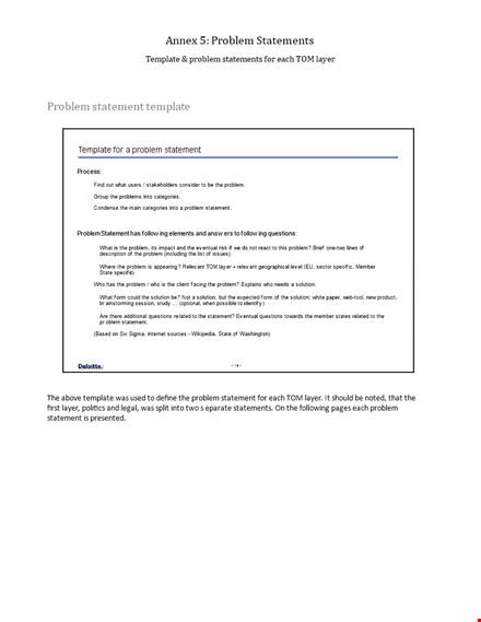 craft a clear problem statement with our template - boost interoperability template