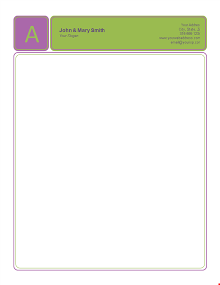 create a professional letterhead with our customizable templates template