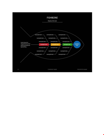 effective fishbone diagram template - improve your analysis | company name template