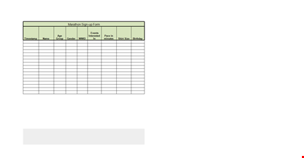 join the marathon with our time-stamped sign up sheet template