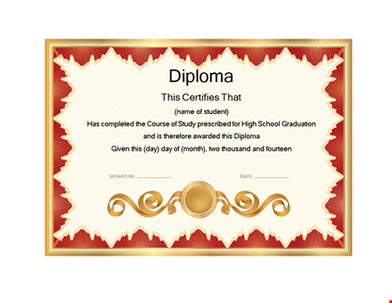 get certified! create your own diploma with our diploma templates template