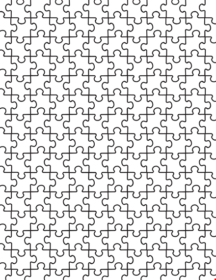 puzzle piece template - create stunning puzzles efficiently template