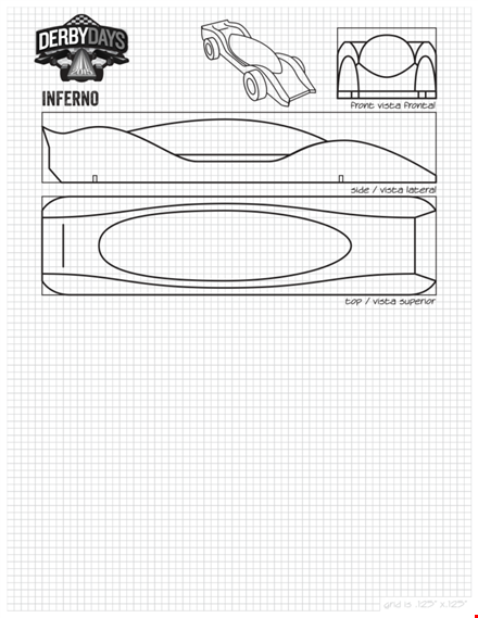 pinewood derby templates for successful race cars - get creative! template