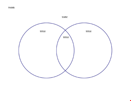 topic venn diagram template template