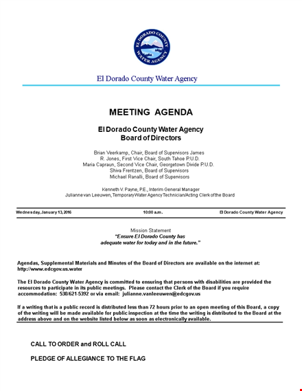 hourly meeting agenda template template