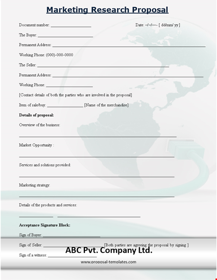 research proposal template - create effective research proposals with our easy-to-use template template