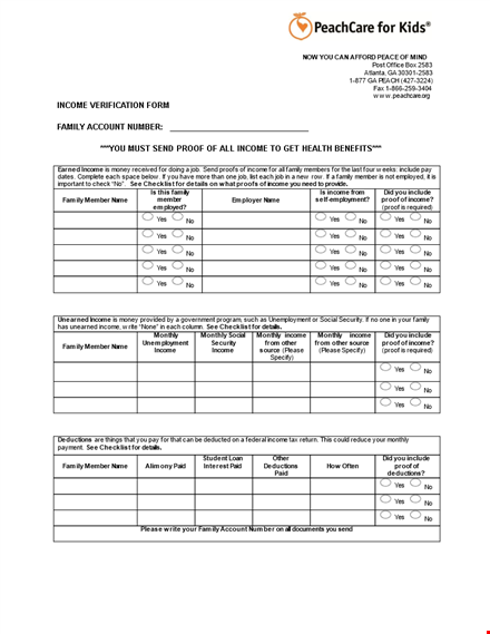 get your income verified: letter for proof of family income template