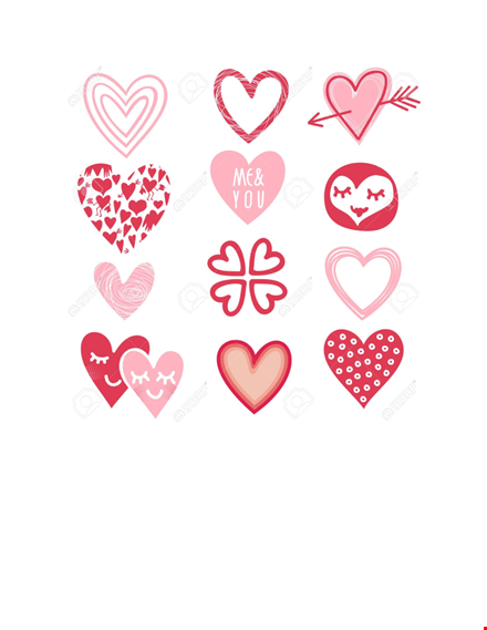 heart shape template - create stunning heart shape designs for various projects template