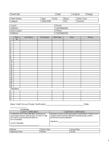 create and manage your class roster with our class roster template - ideal for coaches template