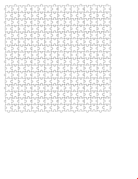 puzzle piece template - create unique puzzles effortlessly | download now template
