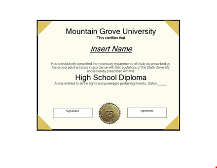 create a professional diploma with our customizable diploma template template