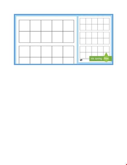 ten frame template for elementary math education | free download template