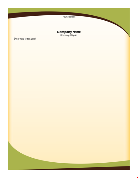 professional letterhead template - customizable template